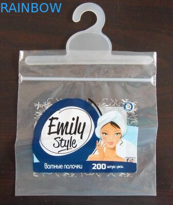 الحقيبة البلاستيكية واضحة ختم Colthes التعبئة والتغليف الحقيبة مع شماعات / انزلاق سحاب