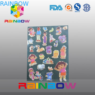 تسميات ورقة ملونة غير منتظمة اقتصادية غير قابلة لإعادة التدوير مخصص زجاجة / كيس من البلاستيك