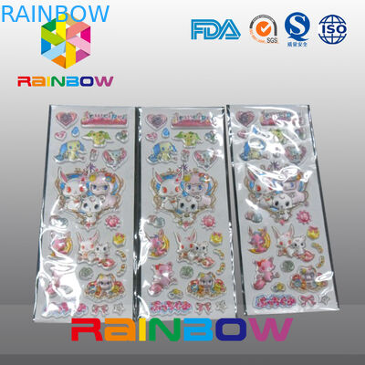 تسميات ورقة ملونة غير منتظمة اقتصادية غير قابلة لإعادة التدوير مخصص زجاجة / كيس من البلاستيك