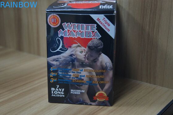 حبوب تعزيز الجنس عرض ورقة مربع وبطاقات صناديق النمر الأسود