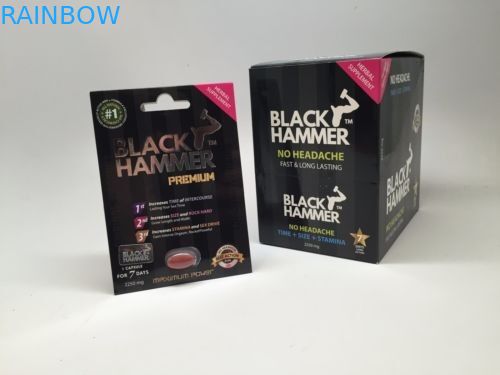 أحمر مامبا ورقة مربع لحبوب منع الحمل الجنس ذكر تعزيز / بطاقة التعبئة والتغليف