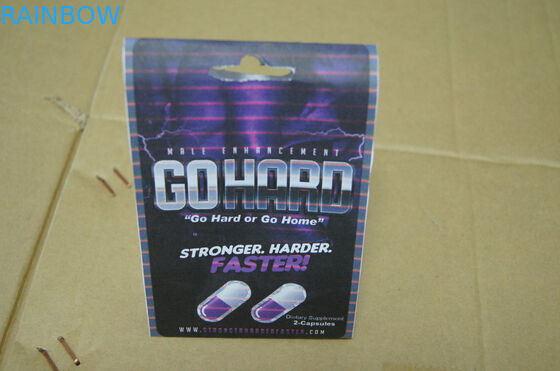 أحمر مامبا ورقة مربع لحبوب منع الحمل الجنس ذكر تعزيز / بطاقة التعبئة والتغليف