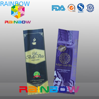 طباعة كاملة أسود كيس قهوة مجمعة / الخلفي - الحقيبة مختومة الجانب مع صمام