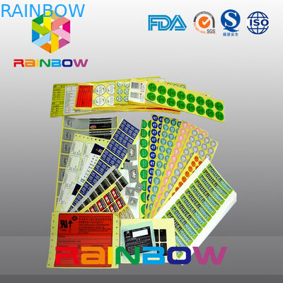 مخصص مطبوعة ملون تقليص كم تسميات الذاتي لاصق ورقة مغلفة تسميات الغذاء