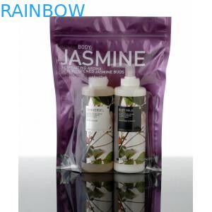 الجبهة الشفافة البلاستيك الشفاف حقيبة تغليف مستحضرات التجميل مع سحاب