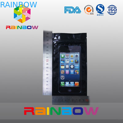 خط واضح نافذة مكافحة ساكنة حقيبة الهاتف التعبئة والتغليف مع ثقب هانغ