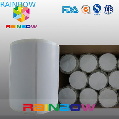 لا طباعة أبيض / فارغ ورقة لفة عادي مستطيل تقليص كم تسميات حجم مخصص