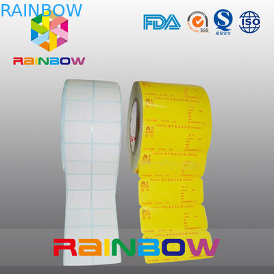 لا طباعة أبيض / فارغ ورقة لفة عادي مستطيل تقليص كم تسميات حجم مخصص