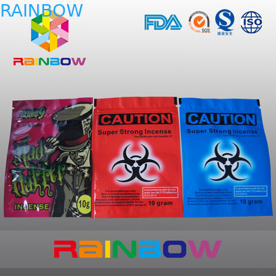 العرف شعار الحذر البخور العشبية Ziplock حقائب 10G 4G الكيميائية حقيبة الفودو التوابل التوابل