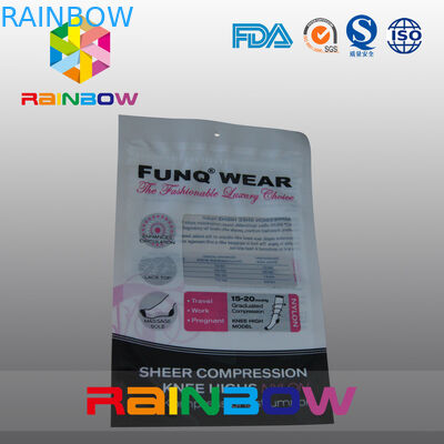 الأحمر والأبيض مايلر كيس من البلاستيك نافذة مع سستة الأعلى للأغذية / الطازجة Pleeled Garllic