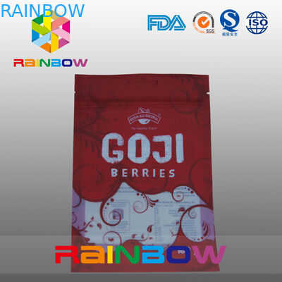 الأحمر والأبيض مايلر كيس من البلاستيك نافذة مع سستة الأعلى للأغذية / الطازجة Pleeled Garllic