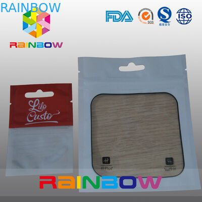 مايلر زيبلوك الحقائب البلاستيكية التعبئة والتغليف مع نافذة شفافة للسلع