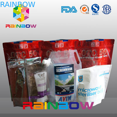 انهض أغذية الحيوانات الأليفة الحقيبة مع سستة / البلاستيك الغذاء الصف Tukey الحيوان حقيبة الغذاء