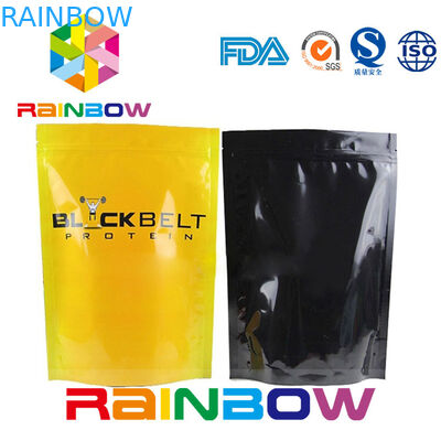 لامعة الوقوف المكملات الغذائية الألومنيوم احباط الحقيبة التعبئة والتغليف الرمز البريدي قفل حقيبة مسحوق