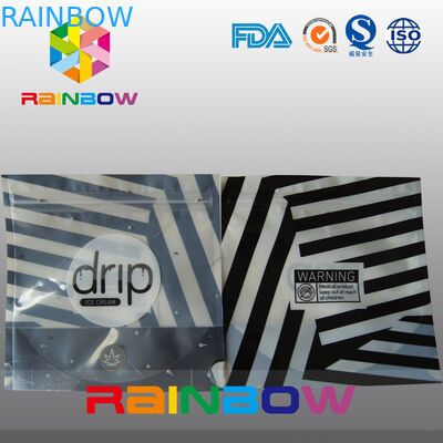 زيبرا سترايبس الوقوف حتى كيس نوني بالتنقيط ، الحقيبة الأنيقة مركب مايلر