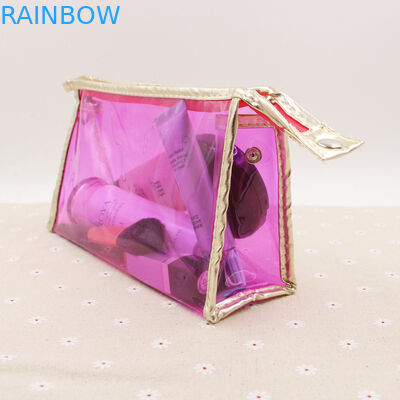 الطباعة الحفر واضحة مستحضرات التجميل حمل حقيبة الإغلاق ويمكن إعادة استخدامها