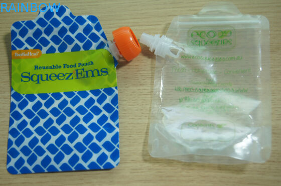 أغلقت الصف الغذاء يقف Ziplock أغذية الأطفال الحقائب الجانبية مخصص مطبوعة