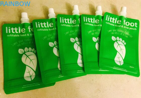 أحجام مختلفة الوقوف الحقيبة القابلة لإعادة الاستخدام صنبور للملاحق