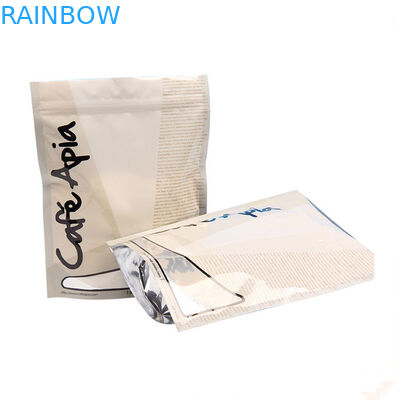 رشيقة منحنية ليبتون PET / VMPET / PE أكياس الشاي التعبئة والتغليف الوقوف / الوقوف حقيبة للشاي