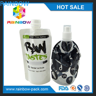 انهض قابلة لإعادة الاستخدام أغذية الأطفال صنبور الحقيبة التعبئة والتغليف مع سستة على أعلى