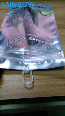 تخصيص سهل واضح الوقوف الحقائب فارغة أكياس رقائق الألومنيوم الرمز البريدي قفل