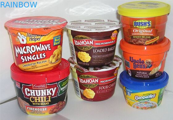 الحليب الأبيض PVC / PET تقليص الأكمام تسميات الطباعة الحرارة الحساسة للطباعة