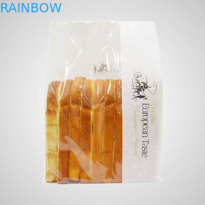 كيس ورق أبيض كرافت لخبز / الوقوف الحقائب مع مايلر ونوافذ واضحة