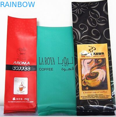 مات الألومنيوم احباط الجانب مجمعة احباط الحقيبة التغليف رباعية ختم كيس التغليف