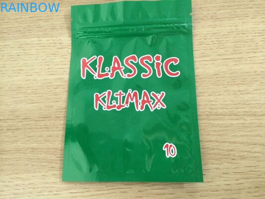 رقائق الألومنيوم مغلفة المعاد تدويرها الاعشاب - البخور مايلر زيبلوك حقيبة