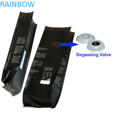 التعبئة والتغليف: احباط الالومنيوم الحقيبة تغليف الجانب مجمعة الختم الرباعي تغليف كيس القهوة مع صمام