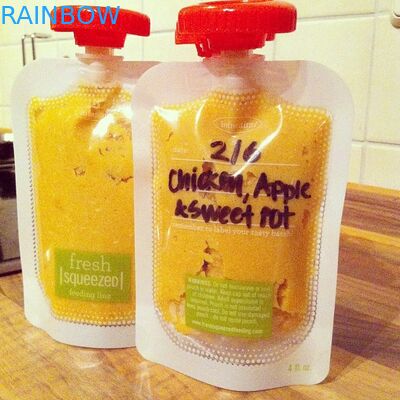 شهادة FDA الحقيبة الغذائية السائلة القابلة لإعادة الاستخدام مع مانعة للتسرب