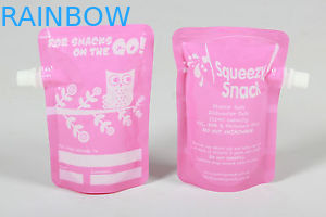 شهادة FDA الحقيبة الغذائية السائلة القابلة لإعادة الاستخدام مع مانعة للتسرب