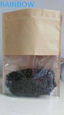 أكياس الورق المخصصة القابلة لإعادة التدوير الوقوف براون كرافت ورقة كيس OEM