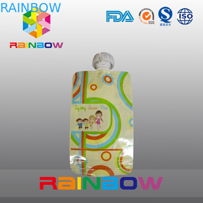 الغذاء الصف أغذية الأطفال الحقيبة الحقيبة صنبور التعبئة والتغليف مع أعلى السوستة ودائم سحاب