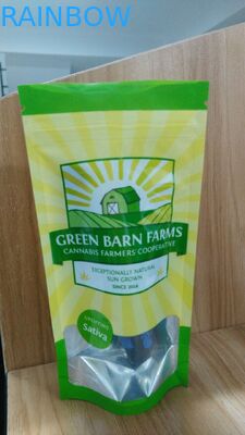 تخصيص الوقوف الغذاء الألومنيوم احباط مغلفة أكياس زيبر اشتراكاتك نافذة واضحة