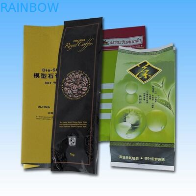 الألومنيوم احباط الجانب مجمعة رباعية ختم التعبئة والتغليف ، كيس القهوة / الشاي Pacakging