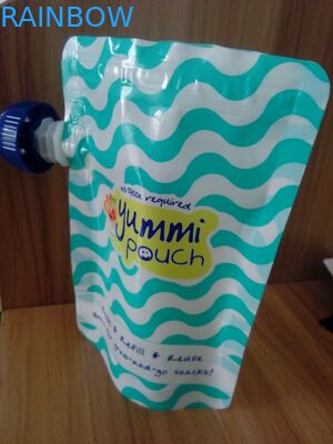 الحقيبة القابلة لإعادة الاستخدام للماء الحقيبة التعبئة والتغليف الوقوف Ziplock أغذية الأطفال الحقيبة مع صنبور