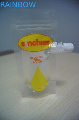 الحقيبة القابلة لإعادة الاستخدام للماء الحقيبة التعبئة والتغليف الوقوف Ziplock أغذية الأطفال الحقيبة مع صنبور