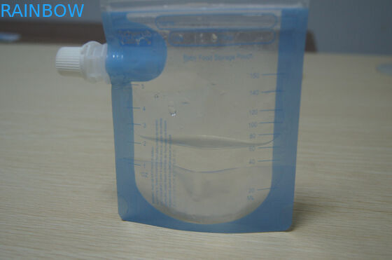 قابلة لإعادة الاستخدام شفاف مزدوج Ziplock BPA الحرة الحقيبة صنبور الغذاء