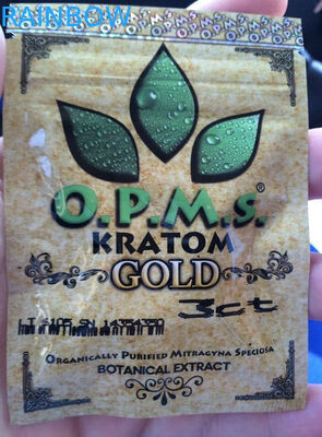 مخصص kratom العشبية البخور التغليف / 3ct opms كبسولات kratom حقيبة