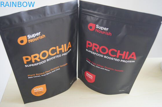 رقائق الألومنيوم الوقوف الحقيبة ، 500G 750G 1kg مسحوق بروتين مصل اللبن التعبئة والتغليف