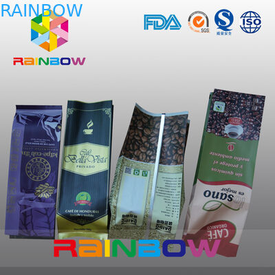 250G الألومنيوم احباط أكياس الشاي التعبئة والتغليف أكياس جانبية مجمعة