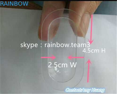 حاوية بلاستيكية صغيرة قابلة لإعادة الاستخدام لحبوب الجنس / زجاجة على شكل كبسولة مع غطاء مستدير معدني
