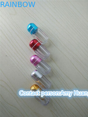 عبوة كبسولة جيلاتين صلب فارغة حاوية حبوب الجنس مع غطاء من ورق الألومنيوم