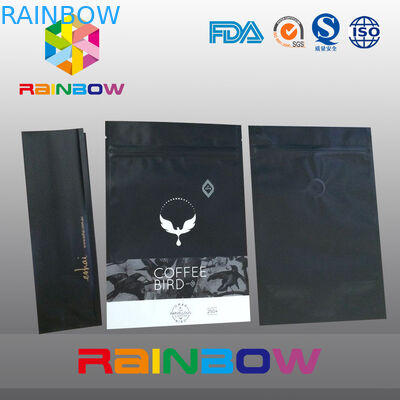 250G مات أسفل أكياس مجمعة ، والوقوف أكياس الحقيبة لتغليف القهوة