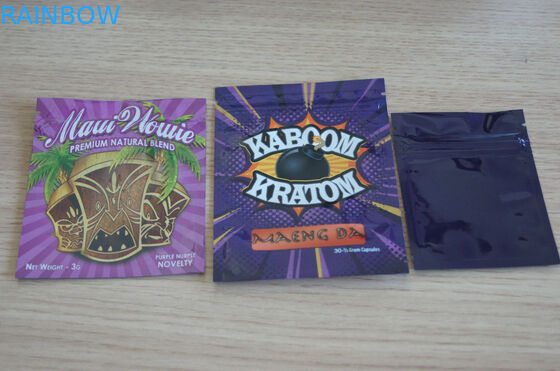 3g xxx قرطوم مسحوق ziplock حقيبة / قرطوم العشبية البخور كيس التغليف