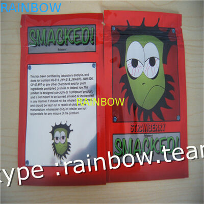 حقيبة البخور العشبية / ثلاثة الجانب ختم حقيبة سستة / مخصص حقيبة البخور العشبية للحصول على 1g / 2g / 3g / 4g / 5g كيس الكيس لمسحوق