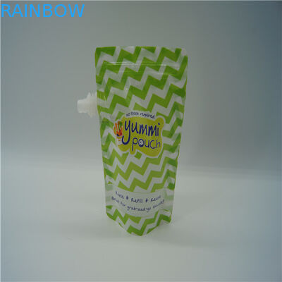 5oz قابلة لإعادة الاستخدام أغذية الأطفال الحقائب البلاستيكية التعبئة والتغليف وافقت ادارة الاغذية والعقاقير