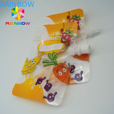 شراب واضح الحقائب شراب ، سائل البلاستيك الوقوف الحقيبة مع أعلى صنبور