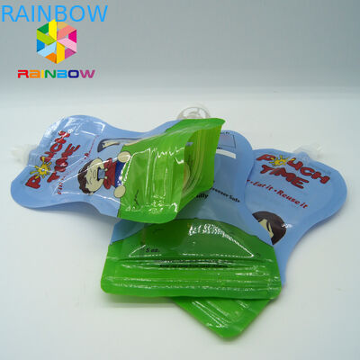 الايكولوجية الصديقة للأغذية أكياس السائلة صنبور / التعبئة والتغليف مع أنبوب صنبور وملعقة